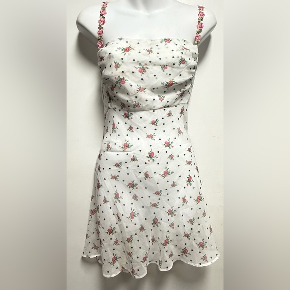 For Love And Lemons White Pink Mini Dress - Picture 5 of 14